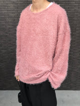 Hairy round knit t
