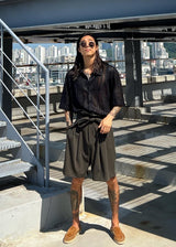 ソフトパンチニットカラーシャツ