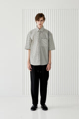 3 CHECK COMPLEX HALF SHIRT (6566840500342)