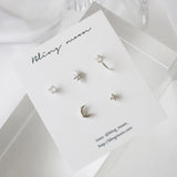 ムーントウィンクルピアスセット / [5 set] moon twinkle piercing set