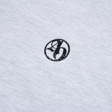 BASIC LOGO NEEDLEWORK PULLOVER SWEATSHIRT MELANGE 