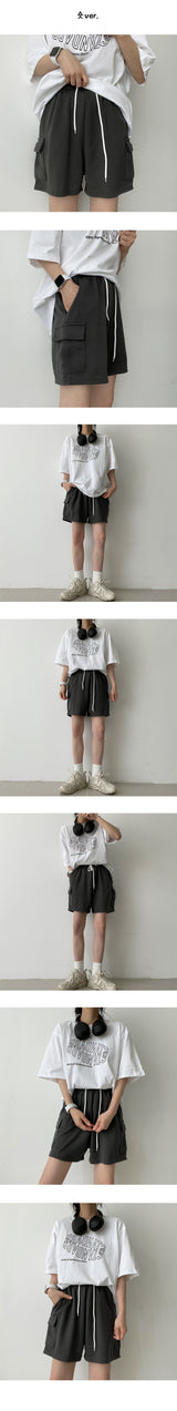 ペーパー3/4レンスカーゴショーツ / Paper 3/4 length Cargo shorts