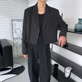 CR レガシーストライプクロップドジャケット / CR Legacy Striped Cropped Jacket (2 colors)