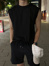 ラーガーアイススリットノースリーブシャツ / Lager Ice Slit Sleeveless Shirt (2 colors)