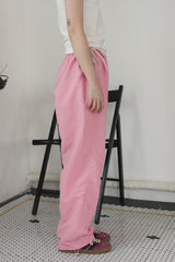 ribbon string pants (pink)