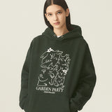 ガーデンパーティードローイングオーバーフィットフード / GARDEN PARTY DRAWING OVERFIT HOODIE - 6COLOR