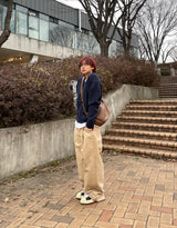 Peach wide pants