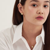 golden beige necklace