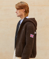 フリースオーバーサイズジャケット/RCH fleece oversized Jacket brown