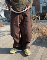 Flame wide work pants