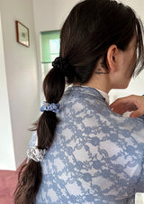 mini pleats scrunchie - 4set