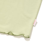 スモールチェリーメッシュパターンカラーミックスクロップTシャツ / SMALL CHERRY MESH PATTERN COLOR MIX CROP T-SHIRT [LIME]