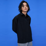 Crinkle Basic Shirts [Black] (6592012091510)
