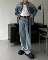 MONTH Brush Denim Shirt Jacket