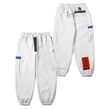 ジッパーワイドヘビースウェットジョガーパンツ/22 ZIPPER WIDE HEAVY SWEAT JOGGER PANTS WHITE MELANGE / BLACK
