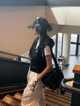 ストリートナイロンフードベスト