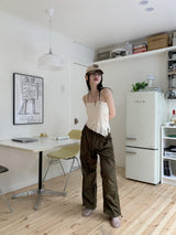 ティニャシャーリングナイロンツーウェイロングジョガーパンツ/Tinya Shirring Nylon Two-Way Long Jogger Pants