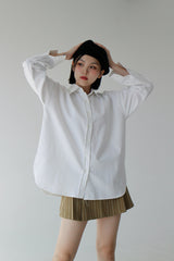 ピーチボクシーシャツ/Peach Boxy Shirt (4color)