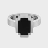 PIXEL OVAL RNG SILVER925