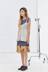 ポールストリングスリーブレスワンピース/Pole String Sleeveless Ops (2 colors)