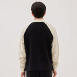 ラザストリングカラースウェットシャツ / Raza String Collar Sweatshirt (3color)