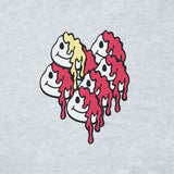 (フリース VER)ハートプリンティングパーカー/(FLEECE VER) HEART PRINTING HOODIE-WHITE MELANGE