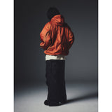 カーターダイアゴナルジップパラシュートパンツ / CARTER DIAGONAL ZIP PARASHUTE PANTS_BK