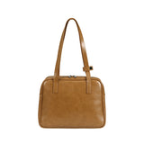 トラペゾイドミドルショルダーバッグ / Trapezoid Middle Shoulder Bag (camel)