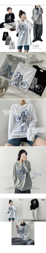 クラウドボクシーロングスリーブTシャツ