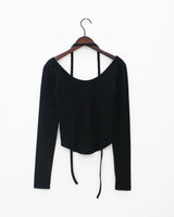 キャンディーネックスカーフTシャツ / Candy UN Neck Scarf T-Shirt (4color)