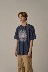 ピグメントダーティーペイントTシャツ