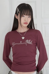 ZIZE  エンジェルキューブTシャツ (BURGUNDY)