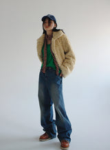 エッグファージャケット/Egg Fur Jacket (2color)