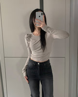 リングリボンレイヤードtシャツ