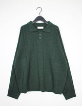 ケーブルカラーニット / Cable collar knit (4color)