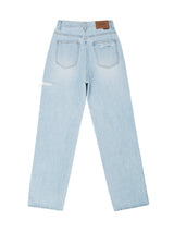 ダメージワイドデニムパンツ / W1014 DAMAGE WIDE DENIM PANTS