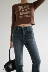 ポイントブーツカットデニムパンツ / no.2319 Point Bootcut Denim Pants (2color)