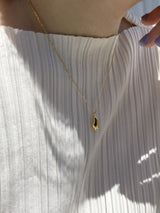 [92.5silver] melting necklace (gold)