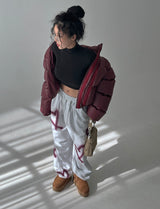 [UNISEX]ハートストリングワイドジョガーパンツ