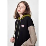 HOODIE LONG JERSEY DRESS_BLACK (6609947983990)