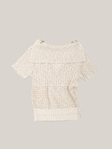 CROCHET PULL OVER [ OAT ]