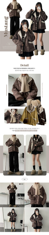 Konchi Wool Sheepskin Coat Jacket