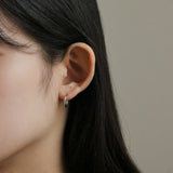 シルバーオープンリングピアス / silver open ring earring (925 silver)