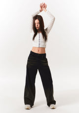 lace bolero hook top - ivory
