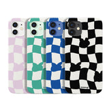 Checkerboard Green Iphone Bumper case (6674347065462)