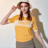 Logo jacquard knit set-up_YELLOW (6659925246070)