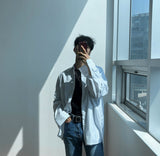 Never Pinstripe Shirt (2color) (6609514889334)