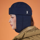 Heavy Padding Stud Logo Trooper Hat Navy
