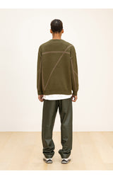 ラムスキンカーブラインパンツ/LAMSKIN CURVED LINE PANTS