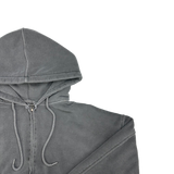 Cut-Off Cutting Hooded Zip-Up
